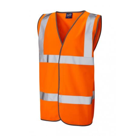 LEO Workwear TARKA ISO 20471 Cl 2 Waistcoat HV ORANGE