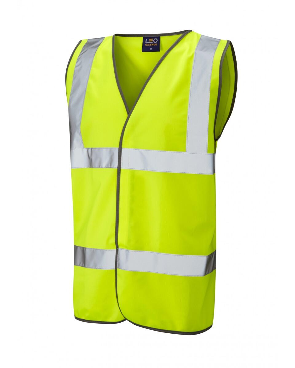LEO Workwear TARKA ISO 20471 Cl 2 Waistcoat HV YELLOW