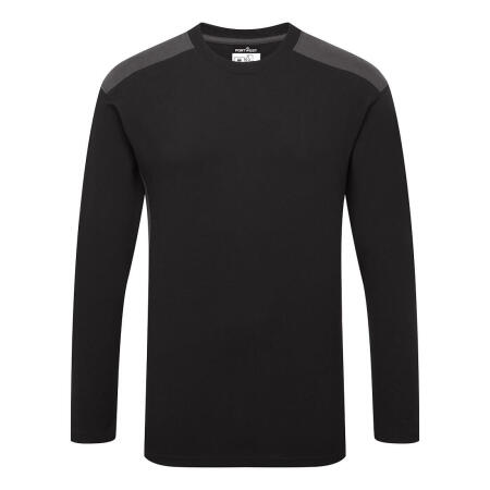 W1664 Two-Tone T-Shirt L/S Black/Grey