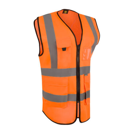 Beeswift Womens Hi-Vis Exec Waistcoat Orange
