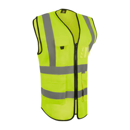 Beeswift Womens Hi-Vis Exec Waistcoat Saturn Yellow