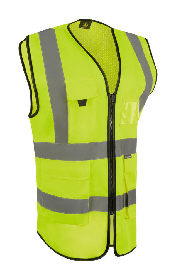 Beeswift Womens Hi-Vis Exec Waistcoat Saturn Yellow