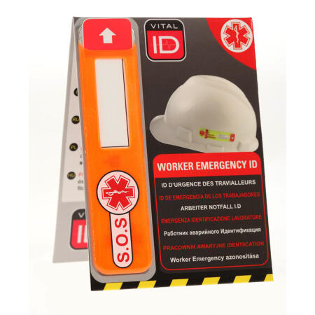 Vital Id Emergency Id Data Window Tag Orange