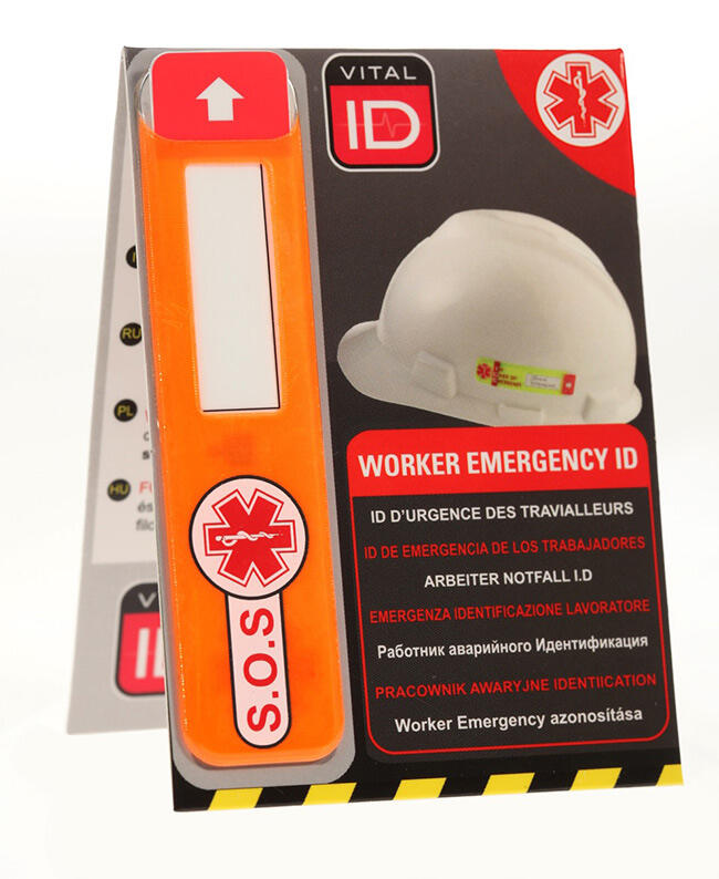 Vital Id Emergency Id Data Window Tag Orange