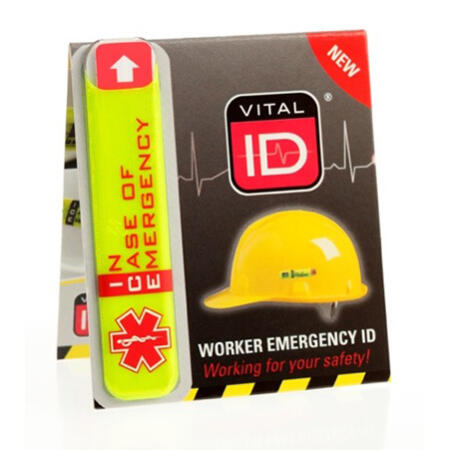 Vital Id Emergency Id (Ice) Tag Saturn Yellow